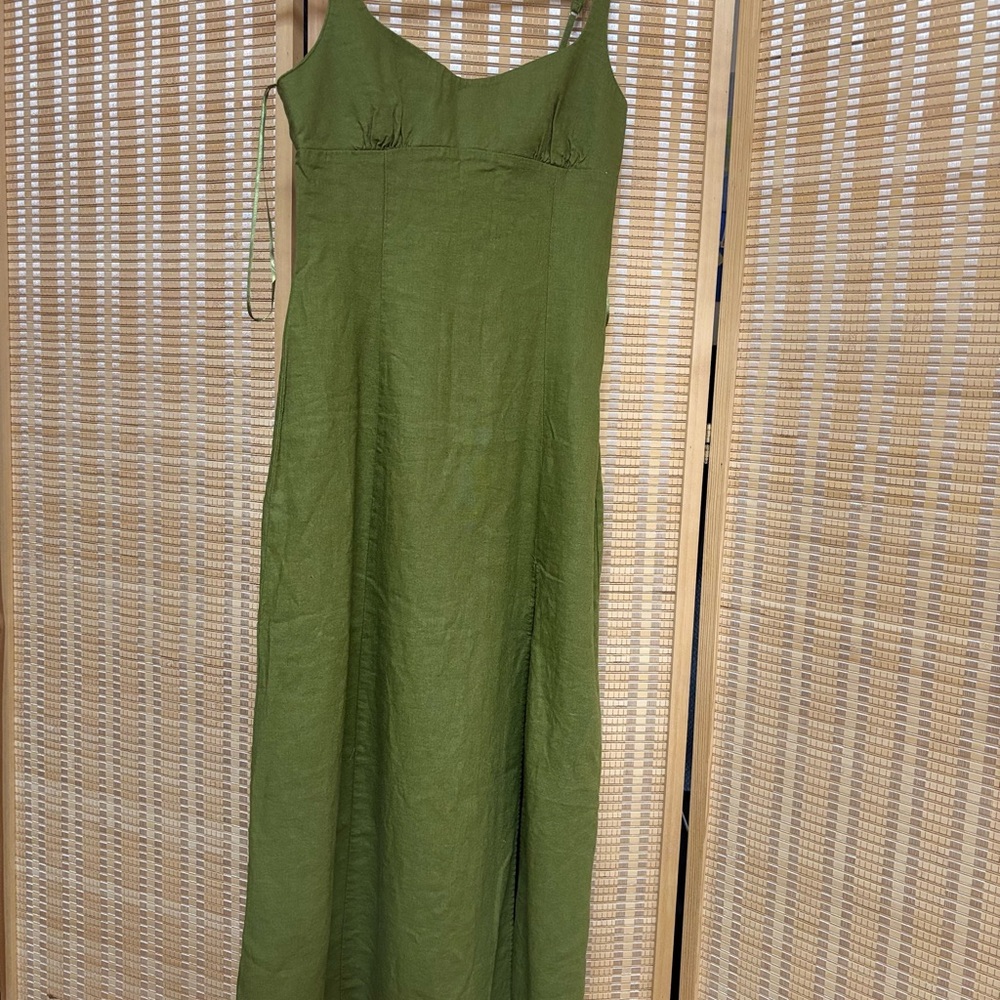 Zara Olive Green Maxi Dress